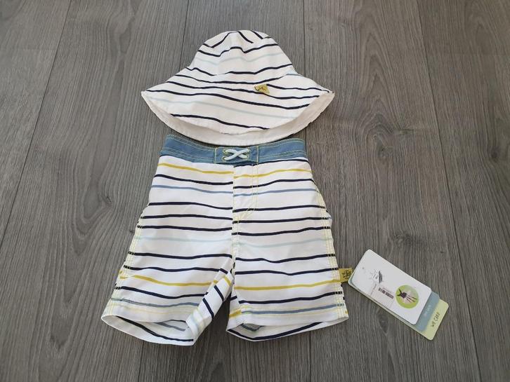 LAESSIG zwembroekje hoedje m 0/6 mnd (50/56)*nieuw* ~ TH3019, Kinderen en Baby's, Babykleding | Maat 50, Nieuw, Jongetje, Overige typen