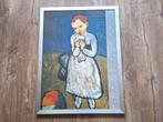 Picasso – grote kunstposter van kind met duif, Ophalen, Zo goed als nieuw, Foto of Poster, 75 cm of meer