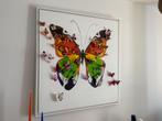 Schilderij Kunstwerk Vlinders 3D Kleurrijk, Ophalen