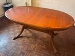 Uitschuifbare ovale eettafel, Gebruikt, Verzenden, 50 tot 100 cm, 150 tot 200 cm