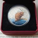 1oz Zilver munt Beaver at Work in proof - Canada 2015, Ophalen of Verzenden, Zilver