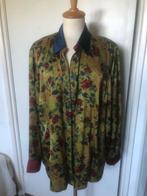 ALAIN WEIZ Zijden Blouse Bloemenprint Maat L, ALAIN WEIZ, Maat 42/44 (L), Ophalen of Verzenden, Gedragen