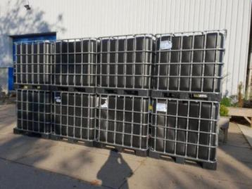 Te koop zwarte ibc container 1000 liter vaten beschikbaar voor biedingen