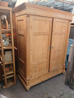 Vintage grenenhouten kledingkast hang en legkast  I.z.g.s., Huis en Inrichting, Kasten | Kledingkasten, Ophalen, 150 tot 200 cm