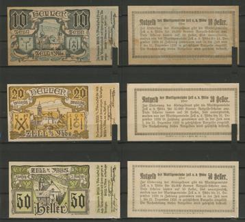 Zell a/d Ybbs 10-20-50 Heller 1920 Noodgeld Biljet c-405 jdu beschikbaar voor biedingen