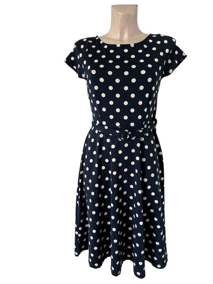 King Louie jurk S, Kleding | Dames, Jurken, Zo goed als nieuw, Maat 36 (S), Blauw, Knielengte, Ophalen of Verzenden