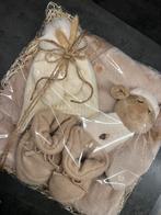 Luxe geschenkset cadeauset baby newborn beige, Ophalen of Verzenden, Nieuw