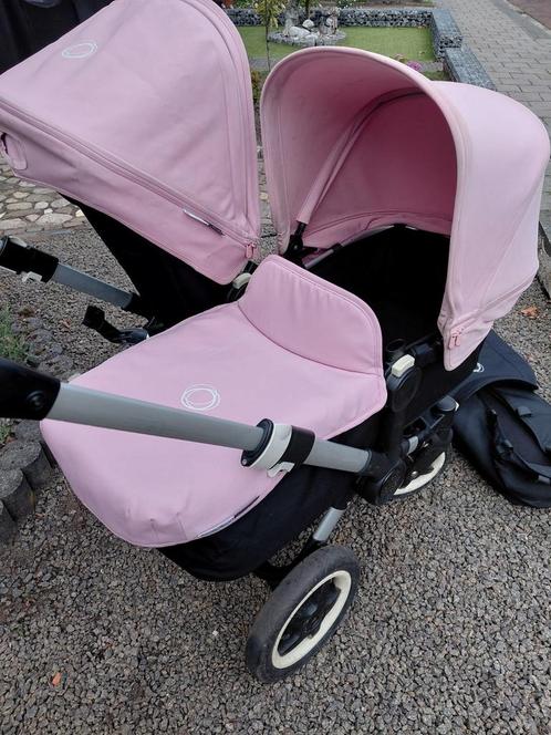 bugaboo donkey duo tweelingwagen - compleet, Kinderen en Baby's, Kinderwagens en Combinaties, Gebruikt, Bugaboo, Duowagen, Luchtbanden
