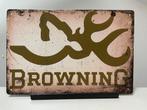 Browning metalen reclamebord / wandbord (Old Look), Www.pand50.nl, Reclamebord, Nieuw, Ophalen of Verzenden