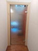 Glazen klapdeur 82x201cm, Doe-het-zelf en Verbouw, Deuren en Horren, Ophalen, Binnendeur, 200 tot 215 cm