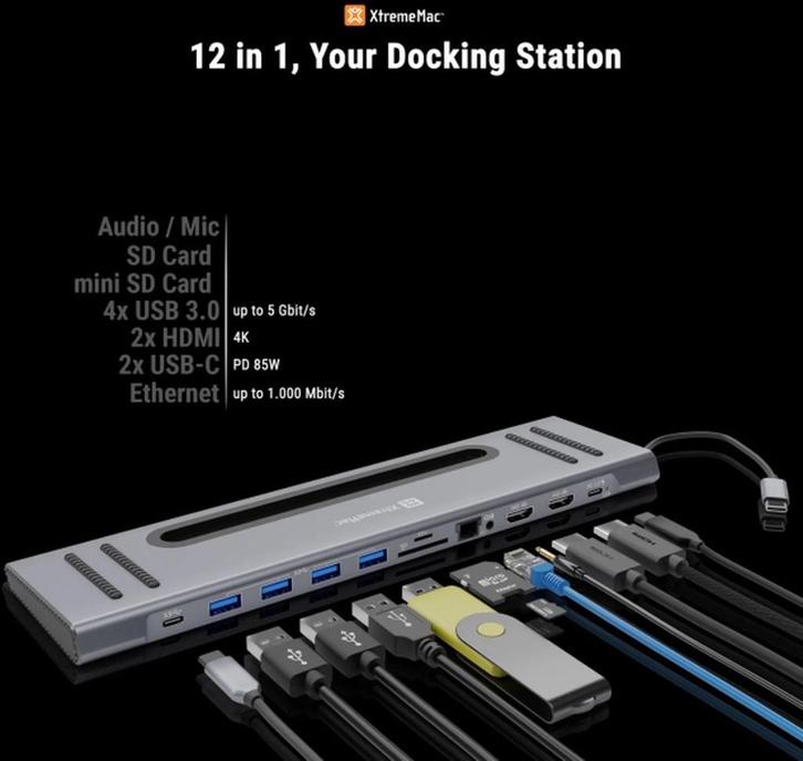 Docking Hub Station  voor MacBook en iPad Pro, Computers en Software, Dockingstations, Zo goed als nieuw, Docking station, Laptop