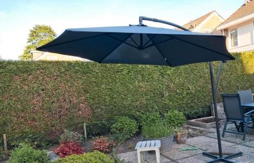 Zweefparasol 3m antraciet zo goed als nieuw, Tuin en Terras, Parasols, Zo goed als nieuw, Zweefparasol, Ophalen