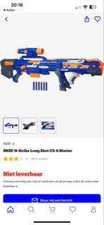 De NERF N-Strike Long Shot CS-6 Blaster, Kinderen en Baby's, Speelgoed | Buiten | Actiespeelgoed, Ophalen of Verzenden, Zo goed als nieuw