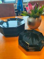 Borden, zwart, merk: Arcoroc, Huis en Inrichting, Keuken | Servies, N.v.t., Zo goed als nieuw, Bord(en), Overige stijlen