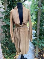 Caroline Biss camel suède losse mantel - 38, Maat 38/40 (M), Bruin, Verzenden, Zo goed als nieuw