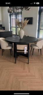 Rivièra maison tafel rond sherwood zwart 150 cm, Huis en Inrichting, Woonaccessoires | Stolpen, Ophalen of Verzenden, Zo goed als nieuw