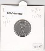 S19-DEN-0160 Denmark 10 ore 1964  KM# 849 VF, Verzenden, Overige landen