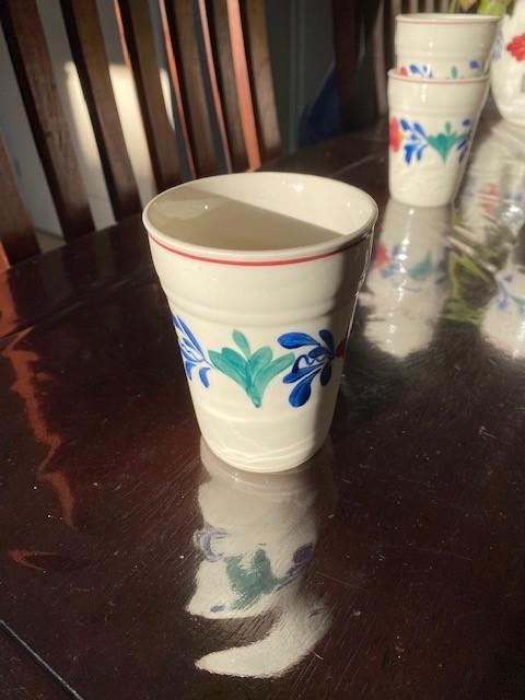 Boerenbont beker Bella (lage model) Boerenbond, Huis en Inrichting, Keuken | Servies, Gebruikt, Kop(pen) en/of Schotel(s), Boerenbont