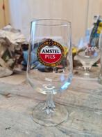 Amstel Pils glas op voet, Glas of Glazen, Ophalen of Verzenden, Amstel, Zo goed als nieuw