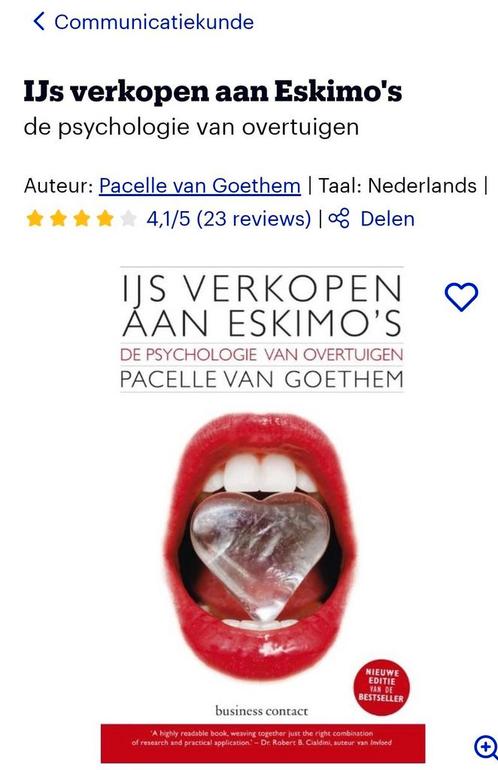 Pacelle van Goethem - IJs verkopen aan Eskimo's, Boeken, Advies, Hulp en Training, Zo goed als nieuw, Ophalen of Verzenden
