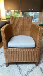 Twee rieten fauteuils, izgs, Ophalen, Zo goed als nieuw, Minder dan 75 cm, 50 tot 75 cm