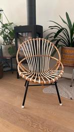 Vintage rotan stoel, kinder formaat, Huis en Inrichting, Stoelen, Ophalen, Gebruikt, Eén