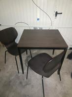 Eethoek met tafel en 2 stoelen, Huis en Inrichting, Complete eetkamers, Ophalen of Verzenden, Zo goed als nieuw, Modern, Minder dan 4 stoelen