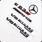 Mercedes E63 S AMG Embleem SET – Zwart/Rood, Ophalen of Verzenden