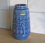 Scheurich 260-15 Inka vintage vaas grijs blauw West-Germany, Gebruikt, Blauw, Aardewerk of Porselein, Ophalen of Verzenden