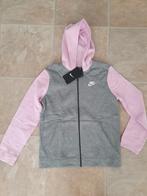 Meisjes jasje grijs roze Nike jas hoodie vest maat 158/170, Nieuw, Meisje, Trui of Vest, Ophalen of Verzenden