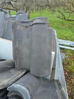 Groot Romaanse dakpan, kleur, blauw gesmoord, Ophalen, Gebruikt, 15 m² of meer, Dakpannen