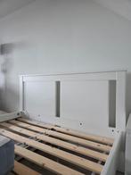 IKEA SONGESAND Bed + Matras + Lattenbodems, Huis en Inrichting, Wit, Tweepersoons, Zo goed als nieuw, 200 cm