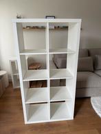 Witte IKEA Kallax kast met 8 vakken, Huis en Inrichting, Ophalen, Zo goed als nieuw