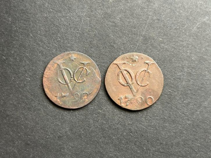 VOC Duiten Utrecht, 1790, Postzegels en Munten, Munten | Nederland, Overige waardes, Vóór koninkrijk, Ophalen of Verzenden