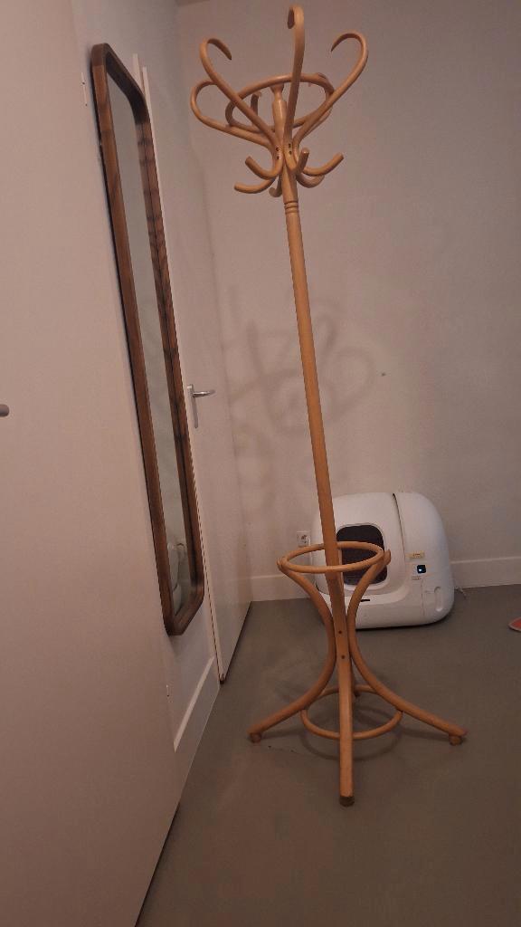 Houten staande kapstok – Thonet stijl – met parapluring, Huis en Inrichting, Woonaccessoires | Kapstokken, Gebruikt, Staande kapstok
