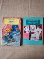 Borduren. Geborduurde wenskaarten, Ophalen of Verzenden, Zo goed als nieuw