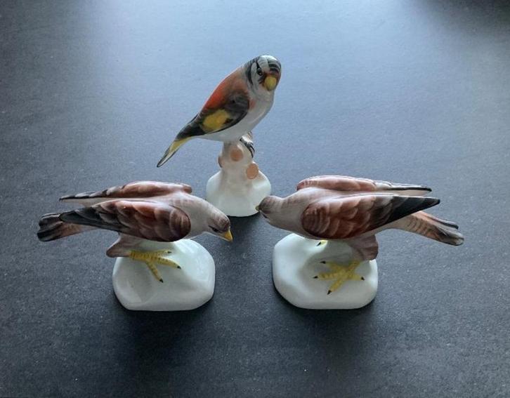 A Quinum Budapest vogels 2x adelaar 1 x putter vink?, Verzamelen, Beelden en Beeldjes, Zo goed als nieuw, Dier, Ophalen of Verzenden