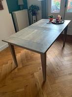 Massief Eiken Feestdagentafel Eettafel uitschuifbaar 160-220, Huis en Inrichting, Tafels | Eettafels, Ophalen, Gebruikt, Eikenhout