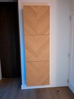 BESTÅ Opberger met deuren - Wit/Eikenfineer, Huis en Inrichting, Kasten | Kledingkasten, Ophalen, 100 tot 150 cm, Nieuw, Modern