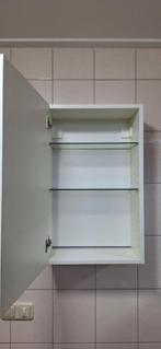 Witte badkamerkast 80x40 badkamer ophangen opbergen, Ophalen, Spiegelkast, 50 tot 100 cm, Zo goed als nieuw