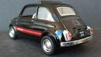 Fiat 500 Abarth zwart 1:24 Kinsmart Pol, Verzenden, Zo goed als nieuw, Auto