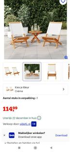 Strandstoelen hout opvouwbaar, Tuin en Terras, Ophalen of Verzenden, Gebruikt, Hout, Inklapbaar