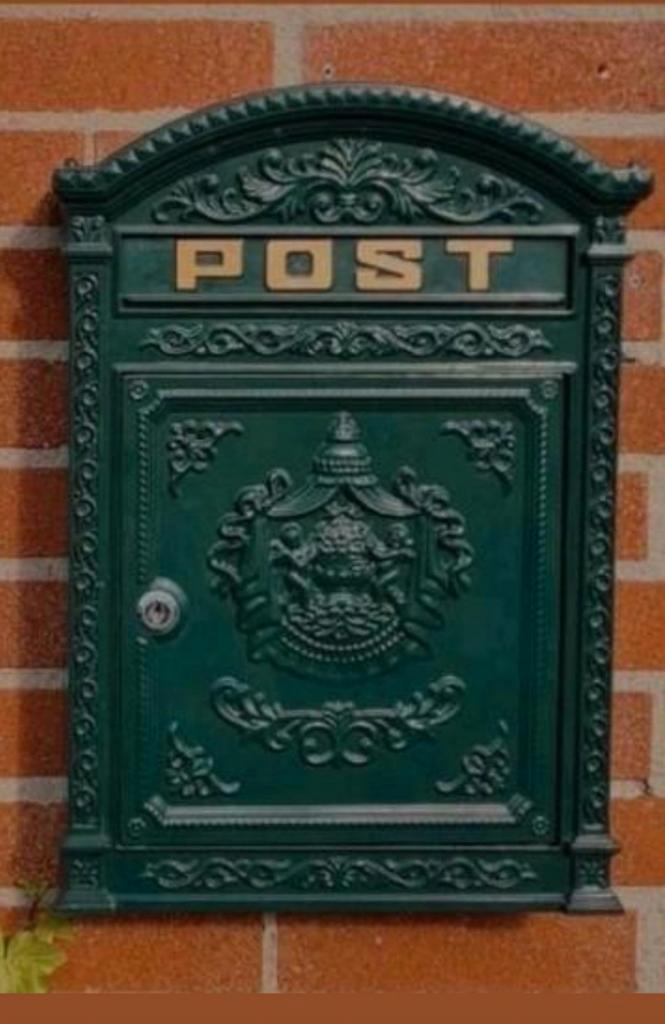 Klassieke Engelse Brievenbus Post Gietaluminium Nieuw, Tuin en Terras, Brievenbussen, Nieuw, Ophalen of Verzenden