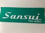 Sticker Sansui Hi-Fi Video, Verzenden, Zo goed als nieuw, Merk