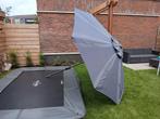 Parasol van intratuin 250 - antraciet - kantelbaar met hoes, Tuin en Terras, Parasols, Ophalen, Gebruikt, Zweefparasol, Kantelbaar