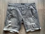 jack and jones jeans short grijs maat XL, Gedragen, Overige jeansmaten, Grijs, Ophalen of Verzenden