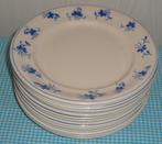 VEB 11 ontbijtbordjes Gerti wit blauw vlinder Villeroy, Ophalen of Verzenden