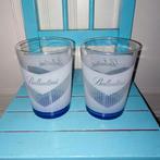 Mooie Ballantine's whisky glazen met blauwe bodem set van 2, Ophalen, Zo goed als nieuw, Overige typen
