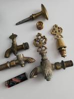 Diverse koperen kraan onderdelen antiek koper, Antiek en Kunst, Antiek | Koper en Brons, Ophalen of Verzenden
