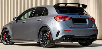 A45 AMG look W117 diffuser hoogglans zwart beschikbaar voor biedingen
